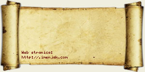 Jasna Tošković vizit kartica